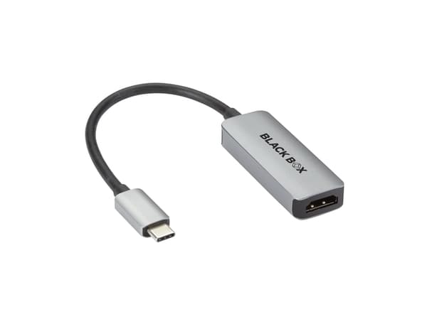 Black Box - Videokort - 24 pin USB-C hane till HDMI, 24 pin USB-C hona - 4K60Hz (3840 x 2160) stöd, Stöd för Power Delivery 3.0