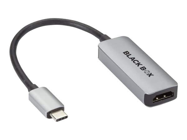 Black Box - Videokort - 24 pin USB-C hane till HDMI, 24 pin USB-C hona - 4K60Hz (3840 x 2160) stöd, Stöd för Power Delivery 3.0