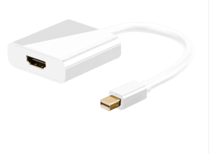 Goobay 67882, 0,1 m, Mini DisplayPort, HDMI typ A (standard), Hankontakt, Honkontakt, Guld