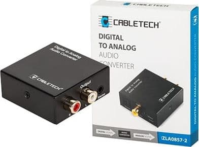 Cabletech Audio Converter fra optisk digitalt signal til analogt signal (ZLA0857-2)