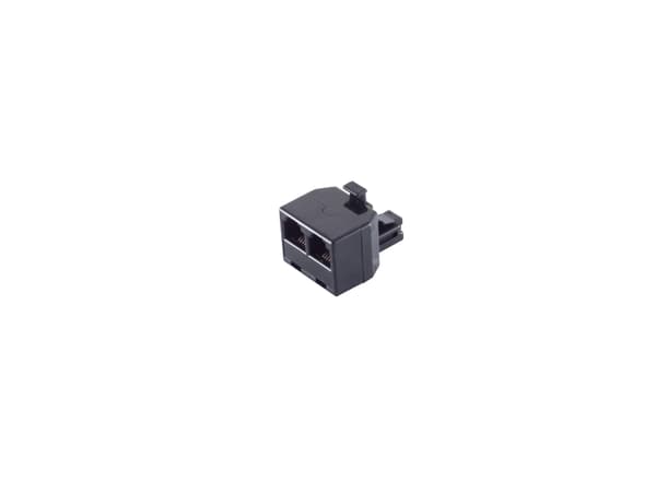 shiverpeaks BS71230, 3xRJ-11, Svart, Hane/Hona, Rak, Plast, Guld