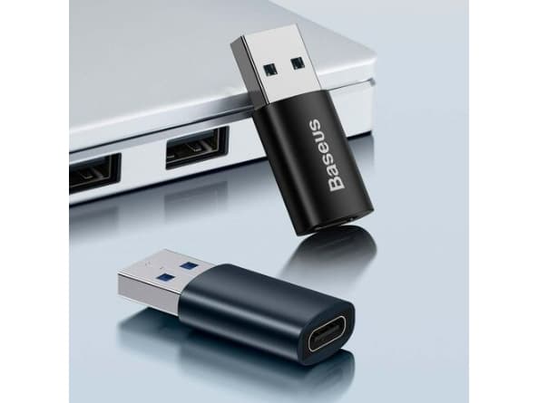 Baseus ZJJQ000103, USB-A, USB-C, Blå