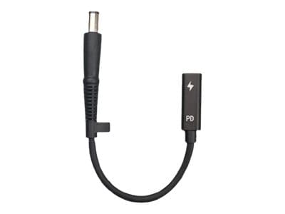 CoreParts - Strømadapter - 24 pin USB-C (hunn) til 7,4 x 5,0 mm DC-jakk (hann) - 2.5 A - USB Power Delivery (100 W) - svart