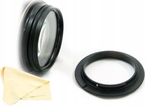 Pixco Makro käänteinen kiinnitysrengassovitin Pentaxille 58mm:llä