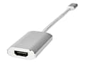 Miniatyrbild 1 av 5: Nedis - Videokort - 24 pin USB-C hane till HDMI, 24 pin USB-C hona - 20 cm - silver - formpressad, stöd för 4K