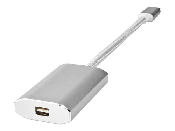 Nedis Fabritallic - USB / DisplayPort-adapter - 24 pin USB-C (hann) til Mini DisplayPort, 24 pin USB-C (hunn) - USB 3.2 Gen 1 - 20 cm - formstøpt, ru