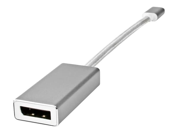 Nedis Fabritallic - USB-/DisplayPort-adapter - 24 pin USB-C (hane) till DisplayPort (hona) - USB 3.2 Gen 1 - 20 cm - formpressad, rund, stöd för 1080