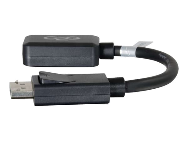 C2G 8in DisplayPort to HDMI Adapter - DP to HDMI Adapter - 1080p - Black - M/F - Video adapter - DisplayPort hann til HDMI hunn - 20.3 cm - skjermet