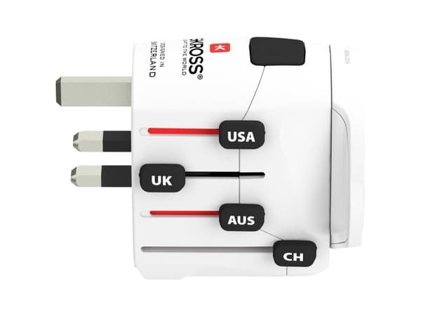 MicroConnect SKROSS World Adapter Pro+ - Adapter för effektkontakt - vit