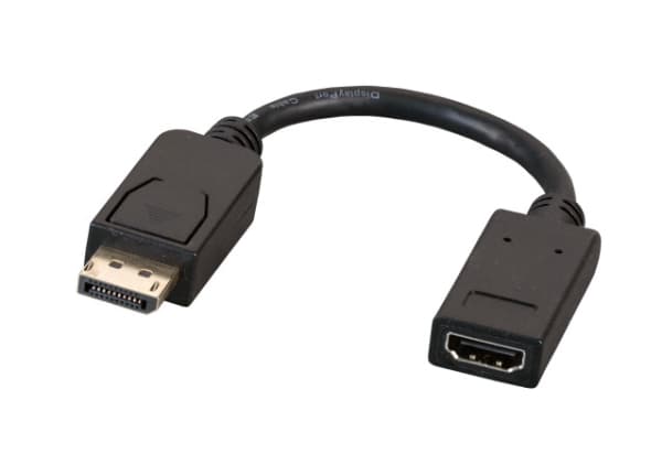EFB Elektronik EB484-4K30, DisplayPort, HDMI, Sort
