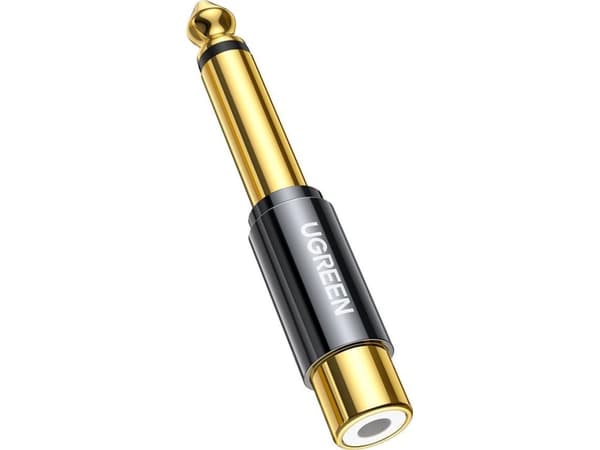 UGREEN AV169 adapter / adapter, fra 6,5 mm (hann) til RCA (hun)