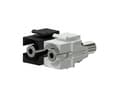 Miniatyrbilde 1 av 2: 3,5 mm Hun - 3,5 mm Hunn Keystone Adapter Svart