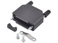 Miniatyrbilde 1 av 2: FCI D-SUB 86303638BLF D-SUB-kabinet Poltal: 15 Plastic, metalliseret 180 ° Sort 1 stk