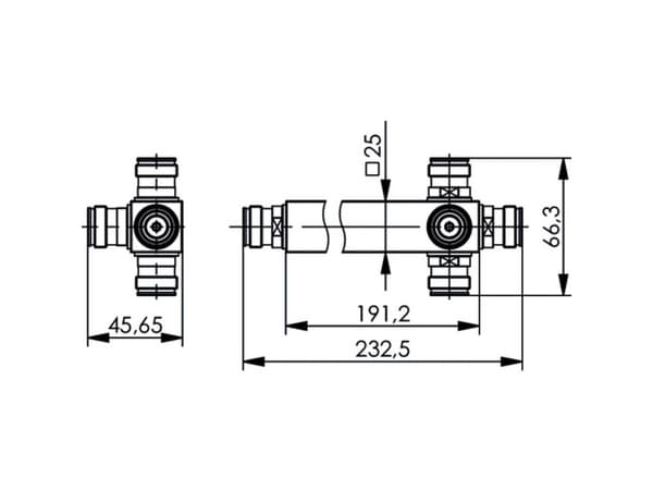 Telegärtner J01447A0003 J01447A0003 N Power Splitter 1 St. (J01447A0003)