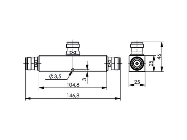 Telegärtner J01447A0048 J01447A0048 N Power Splitter 1 St. (J01447A0048)