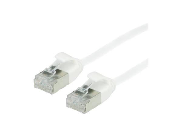 Roline green RJ45 Netværk Tilslutningskabel CAT 6A [1x RJ45-stik - 1x RJ45-stik] 2.00 m Hvid