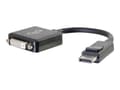 Miniatyrbild 2 av 5: C2G 8in DisplayPort till DVI-D-adapter - DP till DVI D-adapter - Svart - M / F - Videoadapter - DisplayPort (han) till DVI-D (hun) - sortering