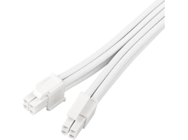 SilverStone EPS 8-pins med EPS/ATX 4+4-pinners kabel, 300 mm - svart