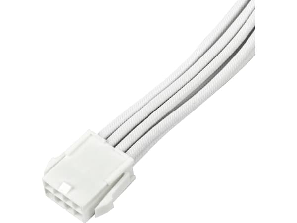 SilverStone maitinimo prailginimo kabelis SST-PP07E-EPS8W-V2, EPS 12V 8pin (4+4) (baltas, 30cm)