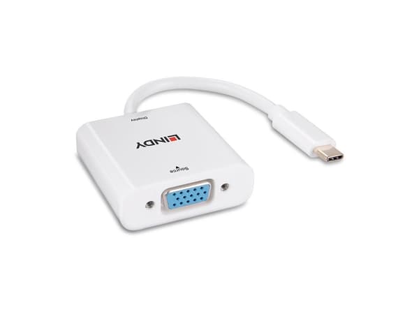 Splitter Lindy Converter USB Typ C till VGA