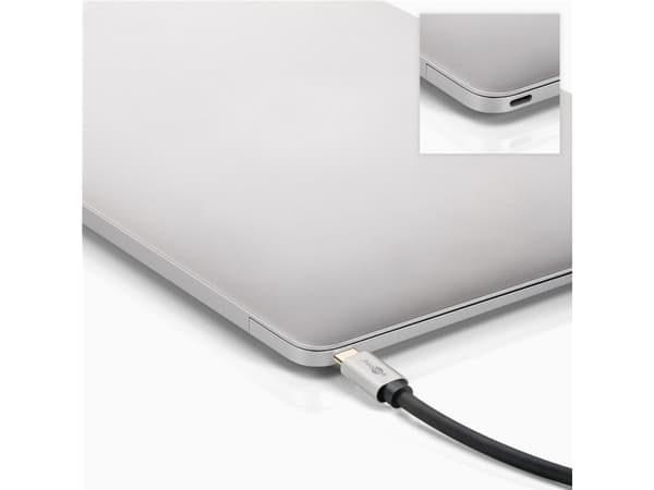 Goobay 60195, 0,15 m, USB Type-C, DisplayPort, uros, naaras, suora, suora