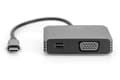 Miniatyrbild 4 av 5: DIGITUS - Videokort - 24 pin USB-C (hane) till Mini DisplayPort, HD-15 (VGA) (hona) - DisplayPort 1.4 - 20 cm - 4K30Hz stöd - rymdgrå