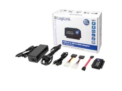 LogiLink AU0006C, USB Type-A, IDE/ATA, SATA, Svart, PC, 1,2 m, Kina