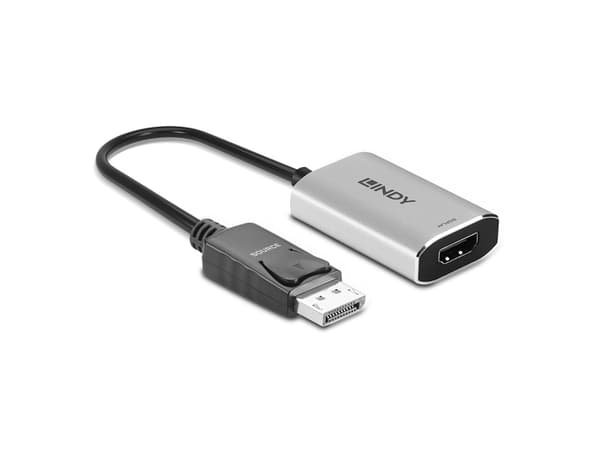 Lindy 41094, 0.11 m, DisplayPort, HDMI, naaras, uros, suora, suora