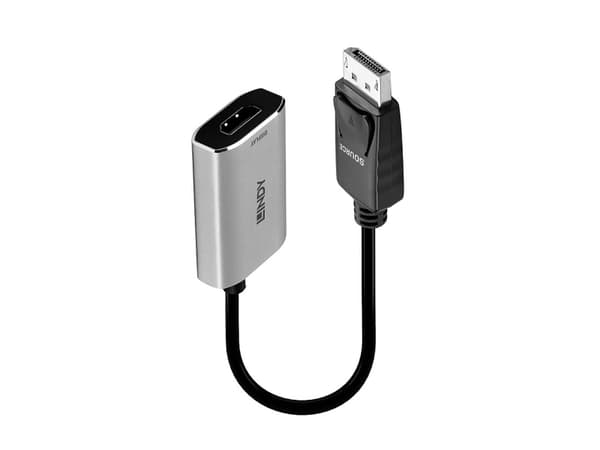 Lindy 41094, 0.11 m, DisplayPort, HDMI, naaras, uros, suora, suora