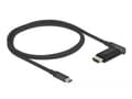 Miniatyrbild 3 av 5: Delock - Adapterkabel - 24 pin USB-C hane till HDMI hane angled, detachable and magnetic - 1.2 m - svart - 4K60Hz (3840 x 2160) stöd