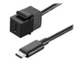 Miniatyrbilde 1 av 4: Bachmann USB 3.1 Type C Keystone Module - Modulinnlegg - USB-type C - svart