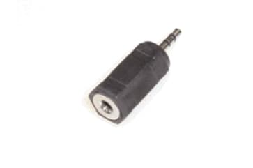 e+p GS 34, 2.5mm Stereo (M), 3.5mm Stereo (F), Svart