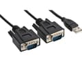 Miniatyrbild 3 av 3: InLine 33305M, 9pin Sub D male, 2 x RS232 9 Pin Sub-D, 1,5 m, Svart