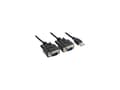 Miniatyrbild 1 av 3: InLine 33305M, 9pin Sub D male, 2 x RS232 9 Pin Sub-D, 1,5 m, Svart