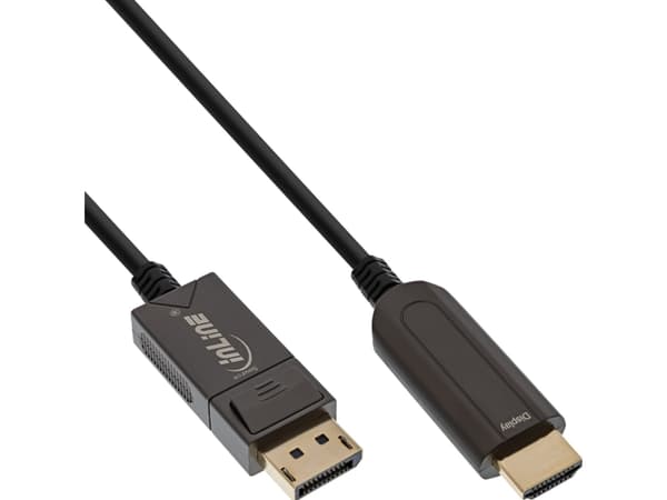InLine 17180C, 20 m, DisplayPort, HDMI, Hankjønn, Hankjønn, Rett
