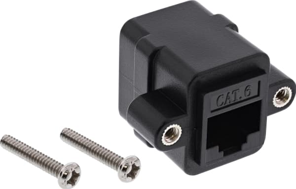 InLine 69990Y, RJ-45, RJ-45, Musta