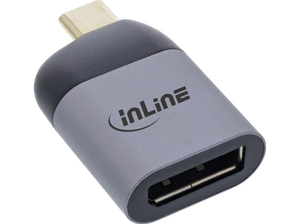 InLine 64106D, USB Type-C, DisplayPort-utgång, 7680 x 4320 pixlar