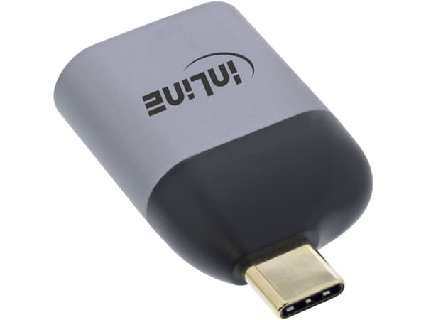 InLine 64106D, USB Type-C, DisplayPort-utgång, 7680 x 4320 pixlar