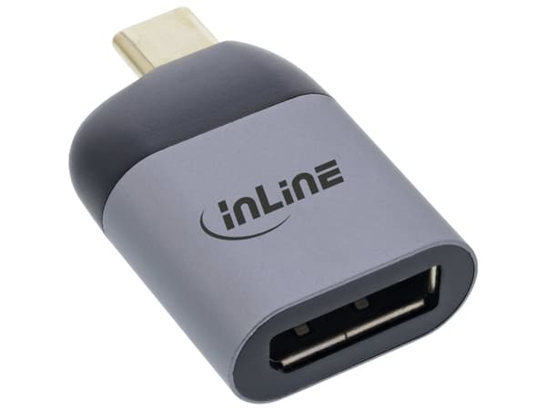 InLine 64106D, USB Type-C, DisplayPort-utgång, 7680 x 4320 pixlar