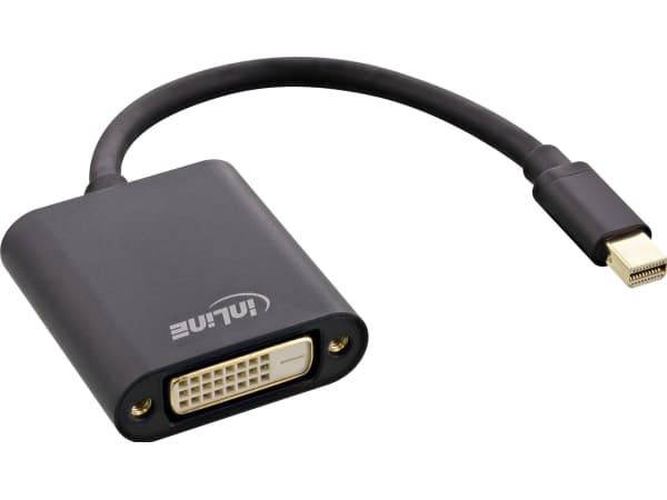 InLine 17194S, 0,15 m, Mini DisplayPort, DVI-D, Hankjønn, Hunkjønn, Rett