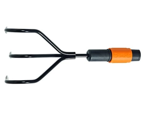 Fiskars QuikFit, Harauskone, Metalli, Musta, Oranssi, Muovi, 305 mm