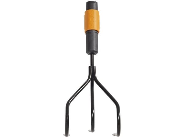 Fiskars QuikFit, Harauskone, Metalli, Musta, Oranssi, Muovi, 305 mm
