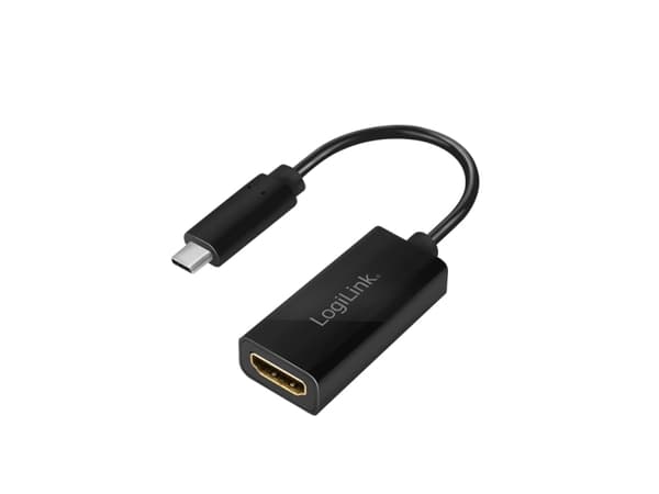 LogiLink UA0380, 0,15 m, USB Type-C, HDMI, hane, hona, rak