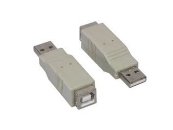Alcasa USB-AMBF, USB A, USB B, Grå