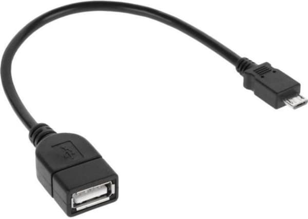 USB Cabletech USB-A - microUSB cable 0.2 m Black (KPO2907)