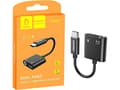 Miniatyrbild 1 av 2: Denmen USB ADAPTER HF TYP-C DENMEN BLACK AUDIO JACK + POWER SUPPLY DU07