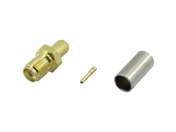 TRU COMPONENTS SMA-KC-RG58-1 1372243 SMA-kontakt Anslutning, rak 50 Ω 1 st