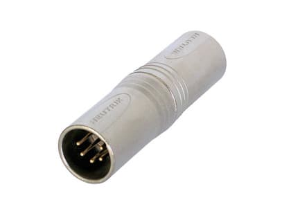 Neutrik NA5MM, XLR (5-pin), XLR (5-pin), Sølv