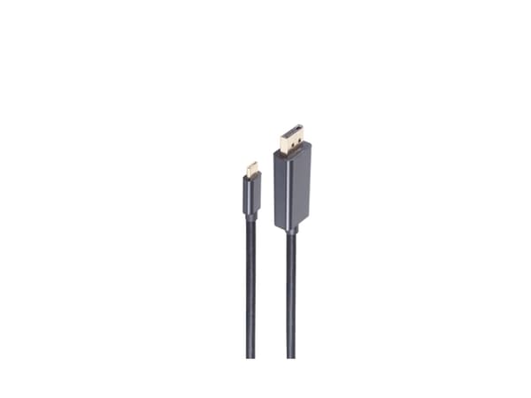 shiverpeaks BASIC S, USB C, DisplayPort, 3 m, Grå