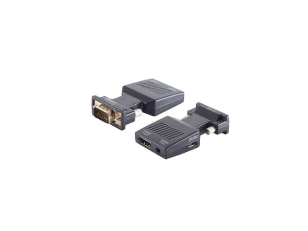 shiverpeaks BS10-01005, VGA (D-Sub), HDMI + 3.5mm, Hanstik, Hunstik, Lige, Lige, Lige